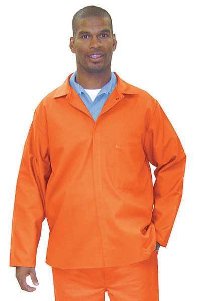 Flame Resistant Jacket, Orange, Whipcord Indura, L