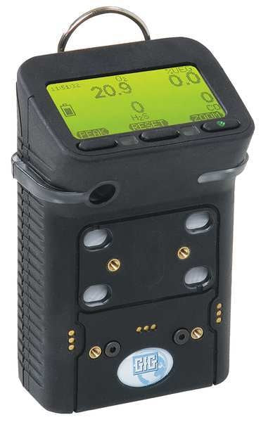 Multi-Gas Detector, 170 hr Battery Life, Black