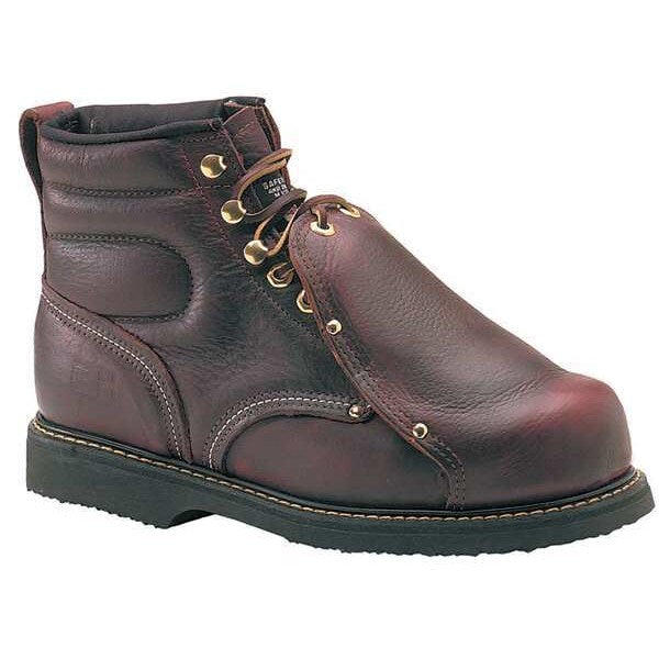 Size 5-1/2D Men's 6 in Work Boot Steel Work Boot, Brown