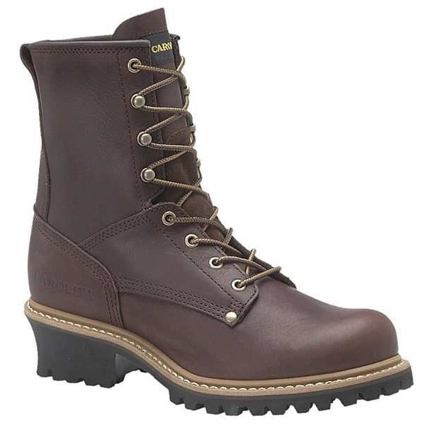 Size 11 Men's Logger Boot Steel Work Boot, Brown