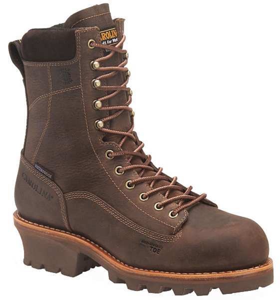 Size 10EEE Men's Logger Boot Composite Work Boot, Brown