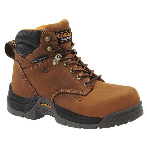 Wrk Boots, Womens, 9, W, Lace Up, 6inH, Brn, PR