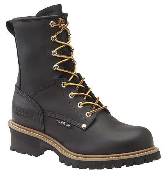 Work Boots, Mens, 13, EE, Welted, 8inH, Blk, PR
