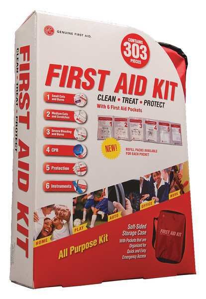 Bulk First Aid kit, Nylon, 30 Person