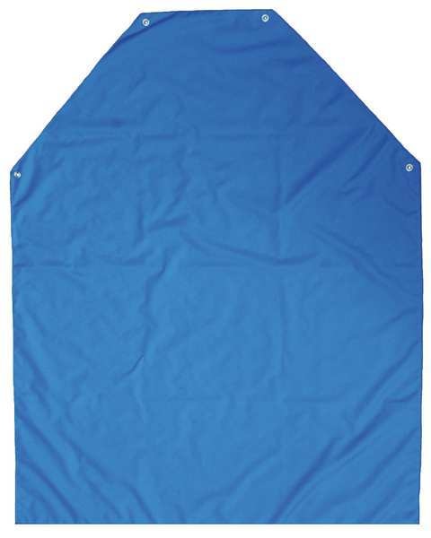 Bib Apron, 45 x 35 In, Electric Blue