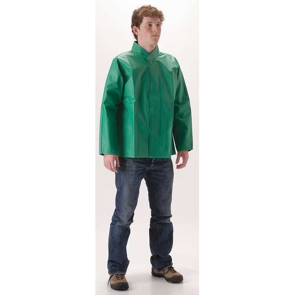 Chemical Splash Jacket, XL, PVC/Polyester