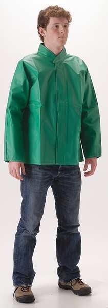 Chemical Splash Jacket, 3XL, PVC/Polyester