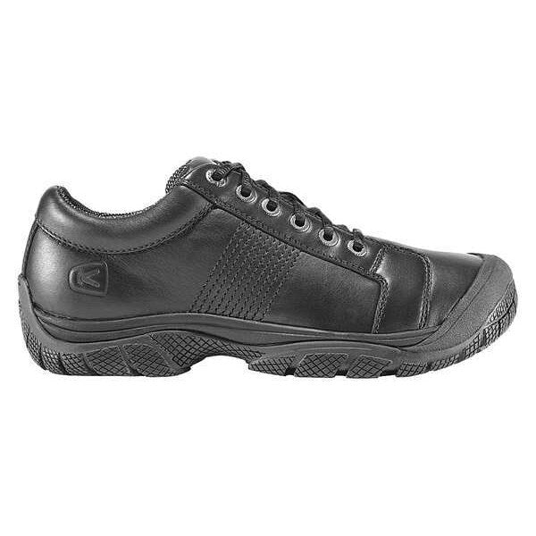 Work Boots, Plain, Mens, 8, D, Lace Up, Blk, PR