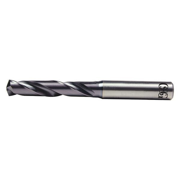Screw Machine Drill Bit, 19/32 in Size, 140  Degrees Point Angle, Solid Carbide, TiAlN Finish