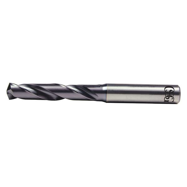 Screw Machine Drill Bit, 3.80 mm Size, 140  Degrees Point Angle, Solid Carbide, TiAlN Finish