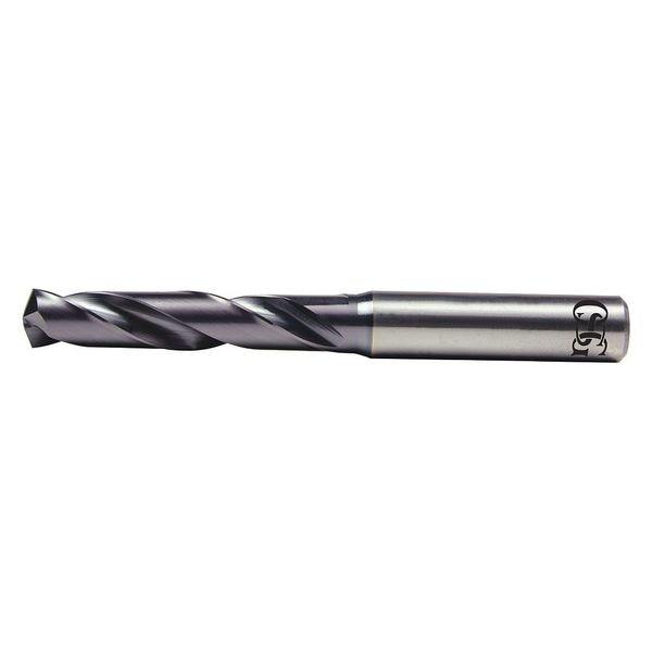 Screw Machine Drill Bit, 7.80 mm Size, 140  Degrees Point Angle, Solid Carbide, TiAlN Finish