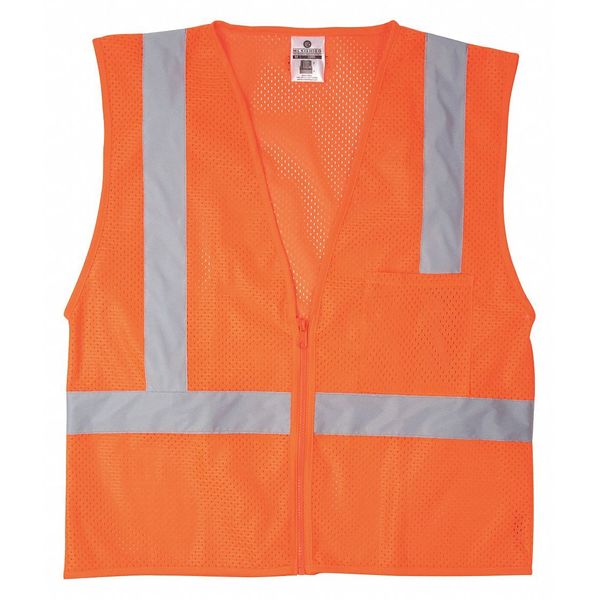 Orange 4XL High-Visibility Vest, 30-1/4inL
