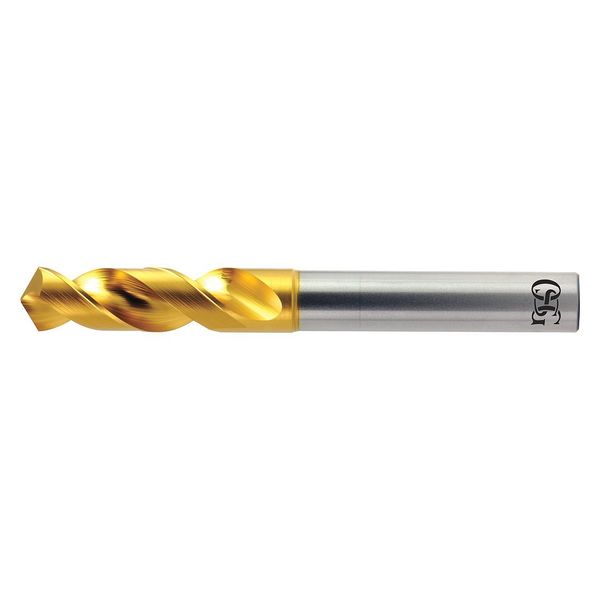 Screw Machine Drill Bit, #61 Size, 150  Degrees Point Angle, High Speed Steel, TiN Finish