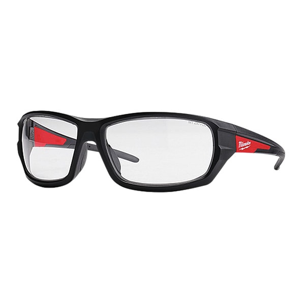 Safety Glasses, Wraparound Clear Polycarbonate Lens, Anti-Fog, Scratch-Resistant, 12PK
