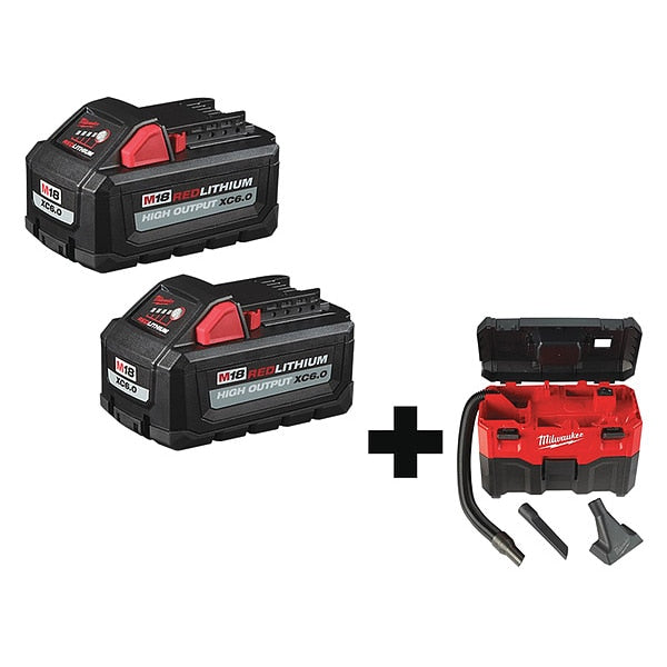 Battery, Portable Shop Vacuum Included