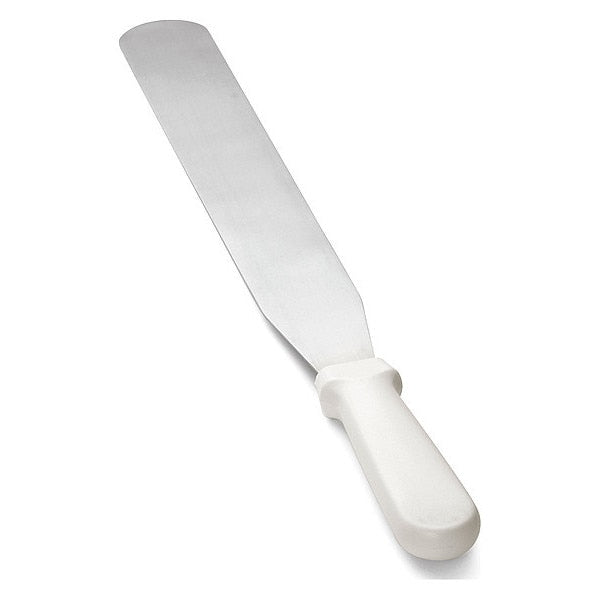 Icing Spatula, SS, Wht Plst Handle, 12