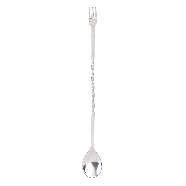 Bar Mixing Spoon W/Fork, SS, 12