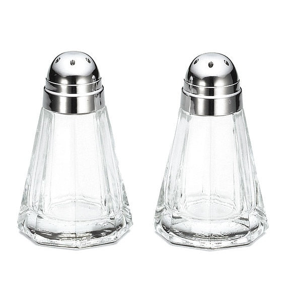 Pnld Salt Ppper Shkr, Chrm Top, 1.5OZ, PK12