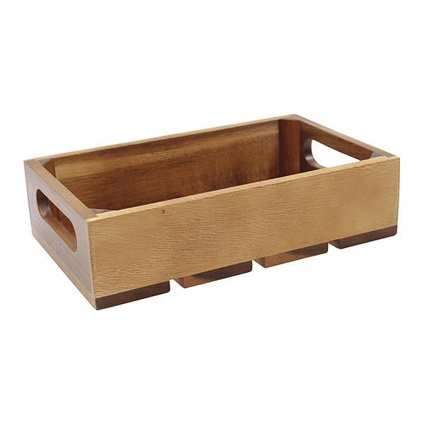 Gastro Serving/Display Crate, Acacia, 1:4