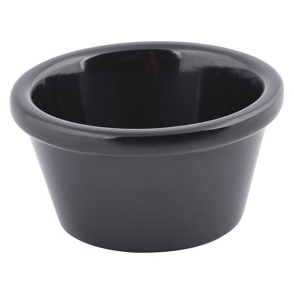 Plain Ramekin, Melamine, Black, 2 OZ