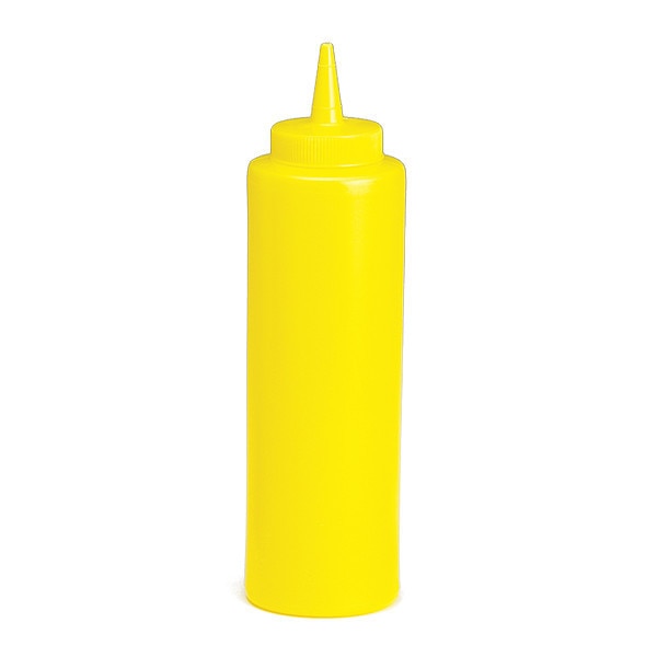 Mustard Sqz Bottle, 38mm, Cone, 12OZ, PK12