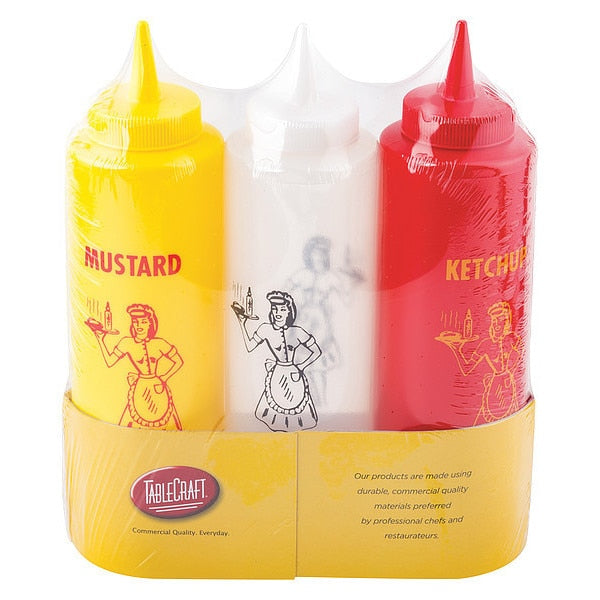 Nostalgia Sqz Bottle Set, 12OZ, 3PCS