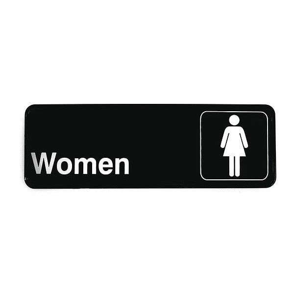 Compliant Plst Sign, Women Restroom, 3
