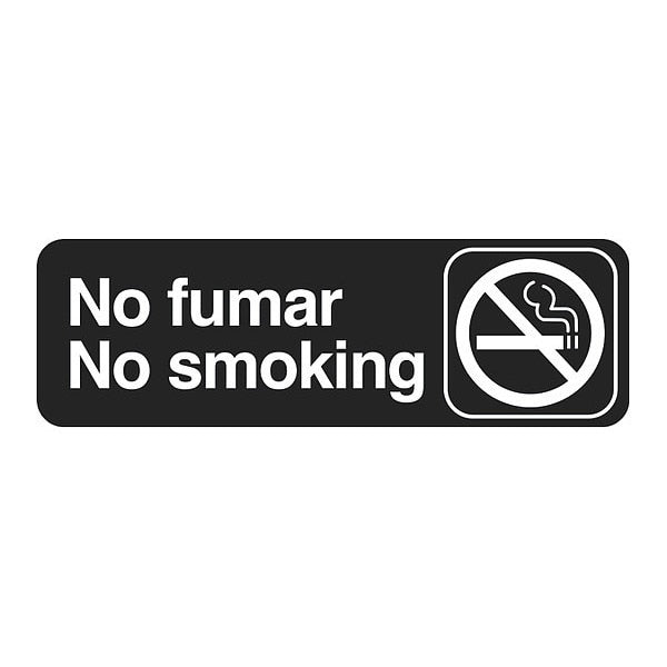 Multi-Lingual Plst Sign, No Fumar, 3