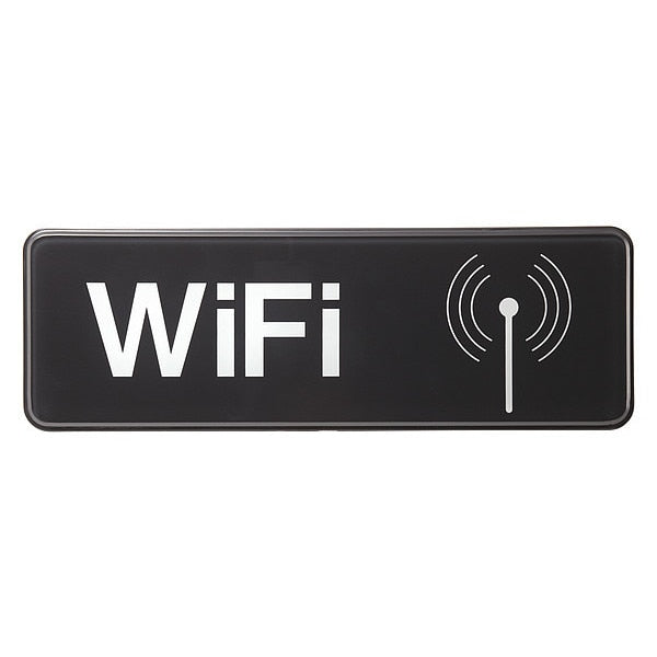 Restaurnt Compliant Plst Sign, Wifi, 3