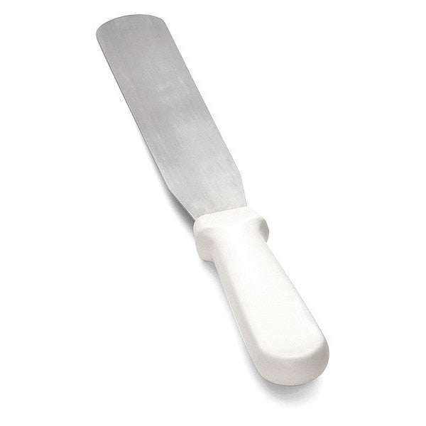 Icing Spatula, SS, White Plst Handle, 8