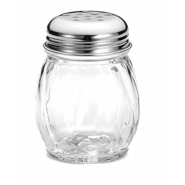 Swirl Glass Shaker, Chrome Pltd, 6 OZ, PK12