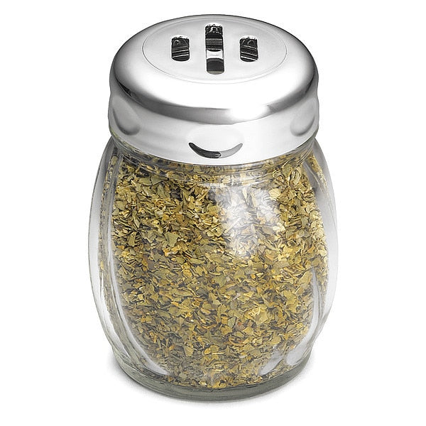 Swirl Glass Shaker, Chrm Plated, 6 OZ, PK12