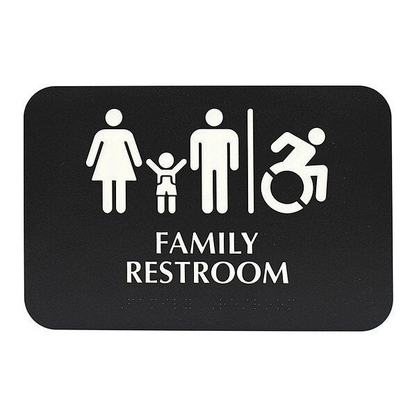 Braille Sign, Fam Rstrm, ADA, 6