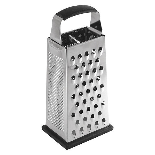 Large Box Grater, 4Side, SS, Non-Slp Grp, 9