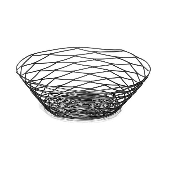 Artisan Rnd Basket, Blk, 10
