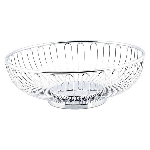 Chalet Rnd Basket, Chrme Pltd, 8.25