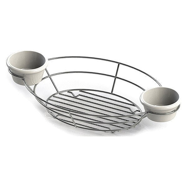 Oval Bskt W/Rmkn Hldr, Chr, 13