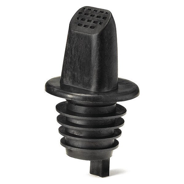 Plst Pourer W/Sanitary Screen, Blk