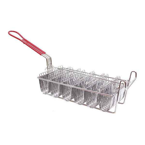 Taco Fry Basket, SS, 6 Tacos