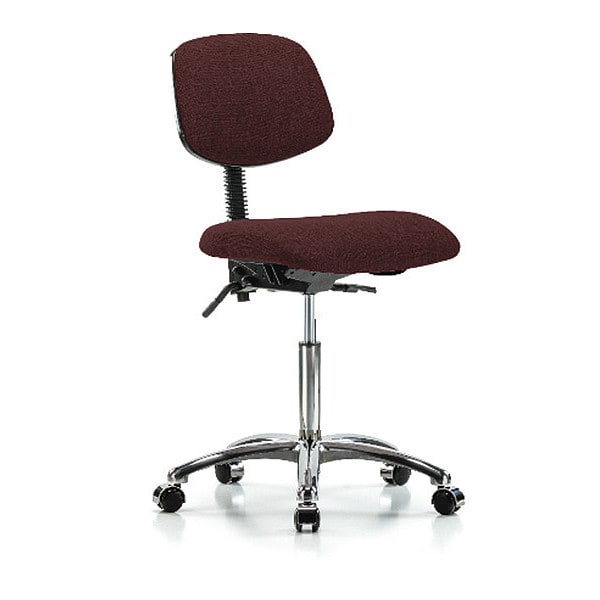 Chair, Fabric, Med Bench, Chr Casters, Bur