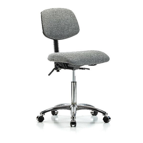 Chair, Fab, Med Bench, Chr Tilt Casters, Gry