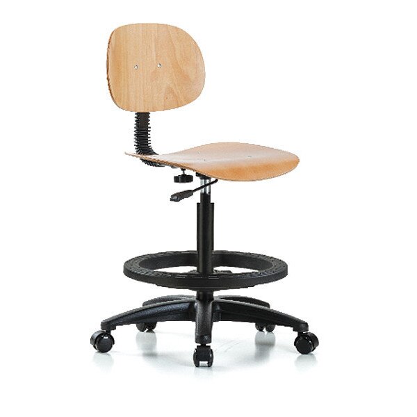 Chair, Wood, Hi Bench, BF Casters