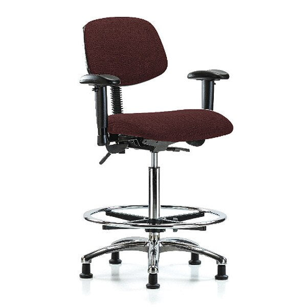 Chair, Fab, Hi Bench, Chr AA CF Glides, Bur