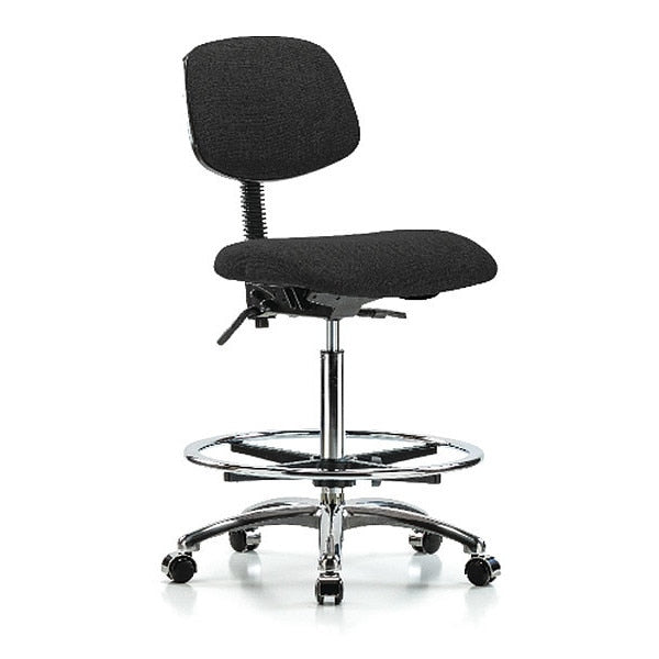 Chair, Fab, Hi Bench, Chr Tilt CF Cast, Blk