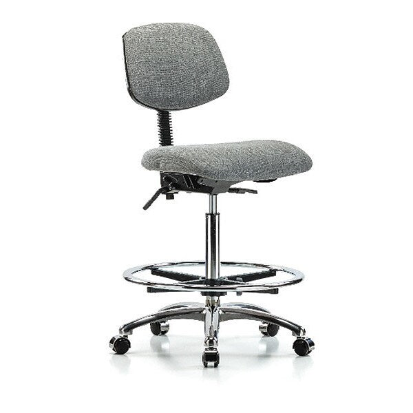 Chair, Fab, Hi Bench, Chr Tilt CF Cast, Gry