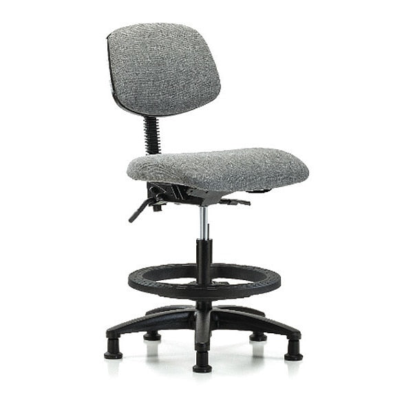 Chair, Fab, Med Bench, Tilt BF Glides, Gry, Color: Gray