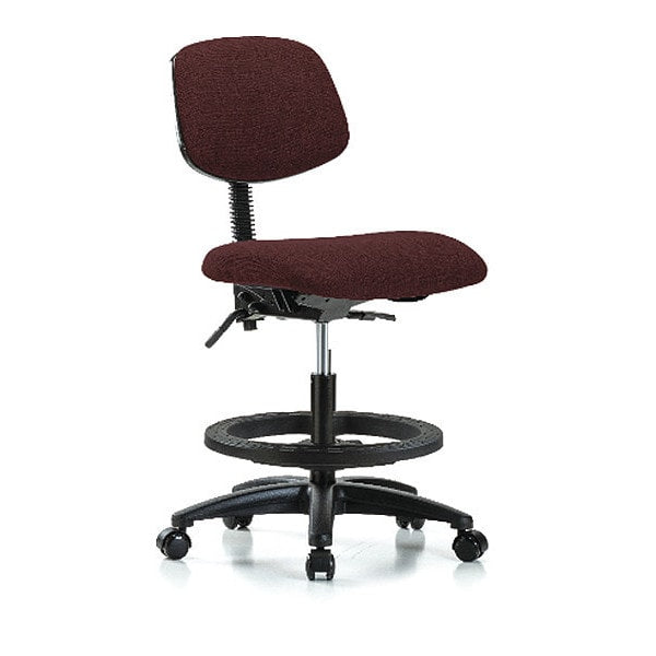 Chair, Fabric, Med Bench, BF Casters, Bur