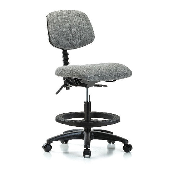 Chair, Fabric, Med Bench, BF Casters, Gry
