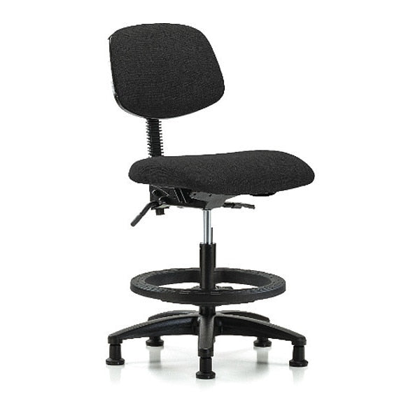 Chair, Fabric, Med Bench, BF Glides, Blk