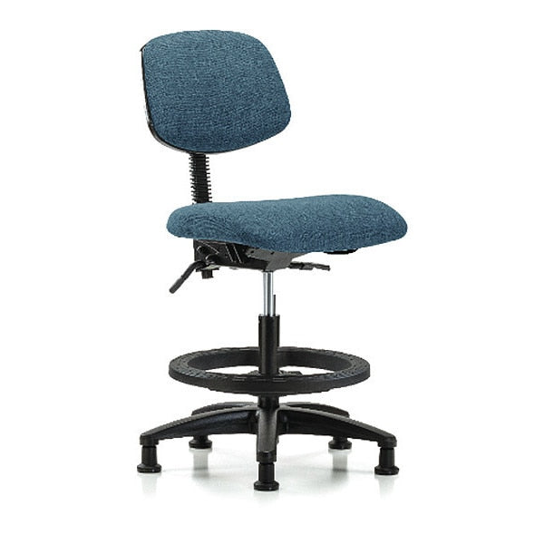 Chair, Fab, Med Bench, Tilt BF Glides, Blu, Weight Capacity: 300 lb.